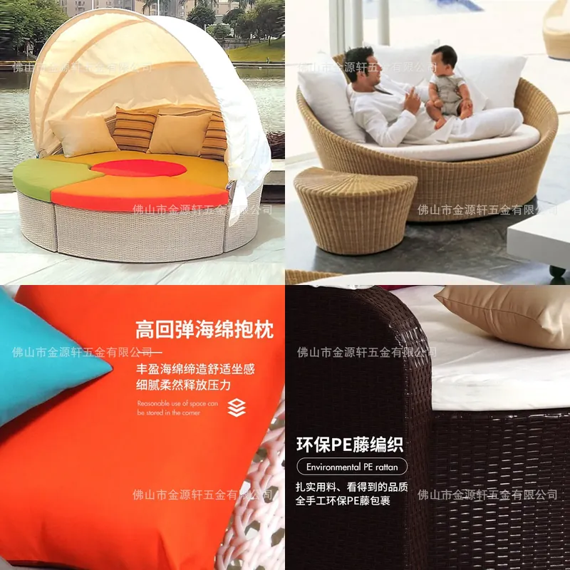 Lettino da Esterno Rotondo in  - Outdoor Daybed Furniture recensione e prezzo